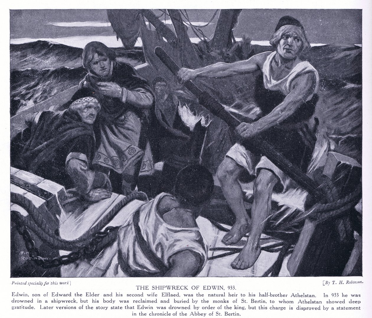 Das Schiffswrack von Edwin AD933 von Thomas Heath Robinson