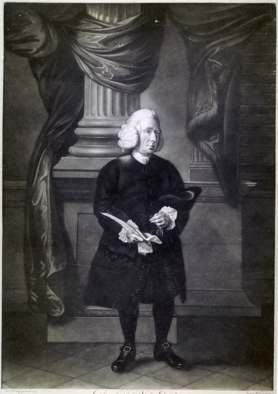 Daniel Race, graviert von James Watson, 1773 von Thomas Hickey