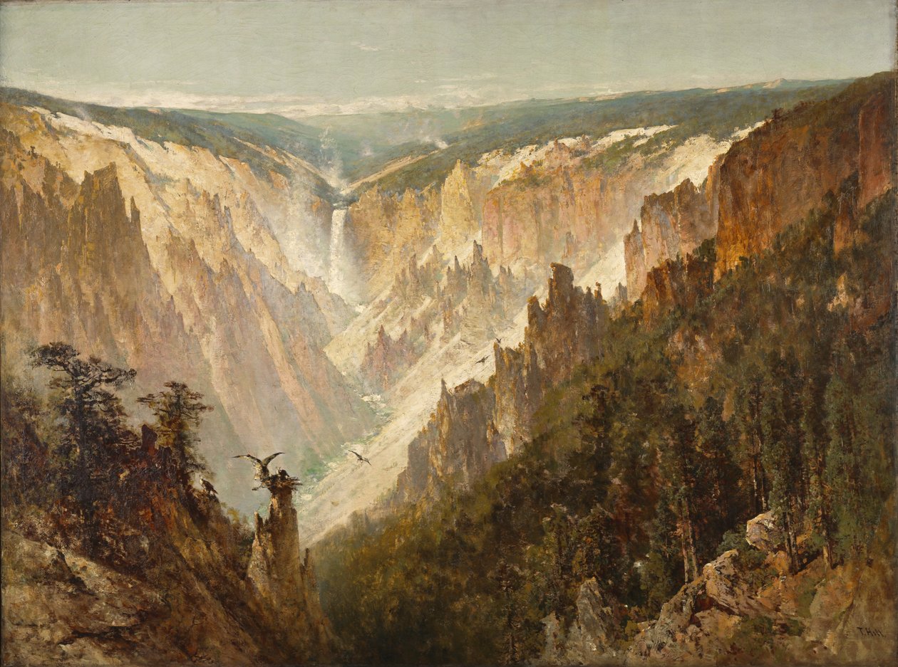 Der Grand Canyon des Yellowstone, ca. 1884 von Thomas Hill