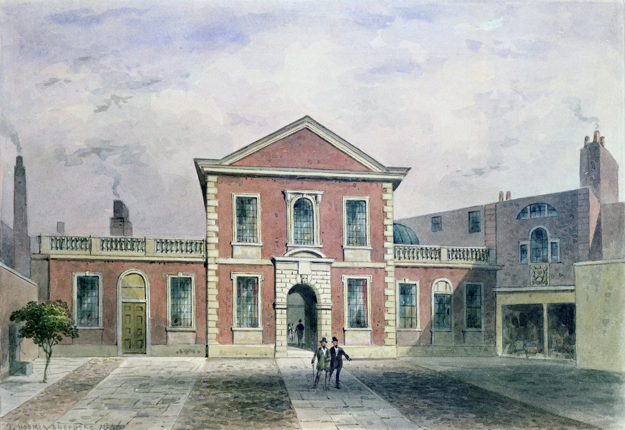 Barber Surgeons Hall, 1846 von Thomas Hosmer Shepherd