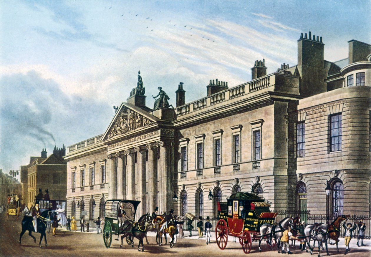 East India House, London von Thomas Hosmer Shepherd