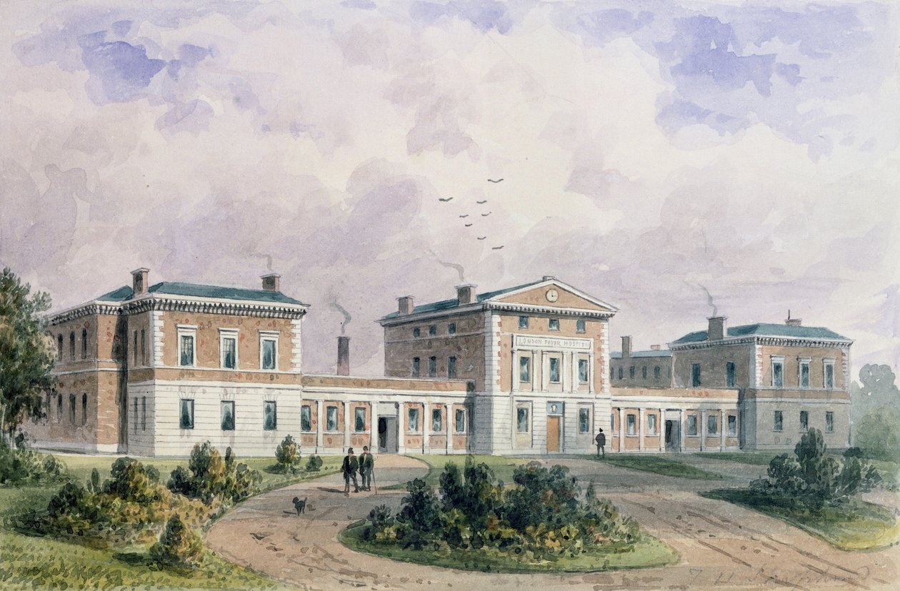 Fieberkrankenhaus, Liverpool Road, 1849 von Thomas Hosmer Shepherd