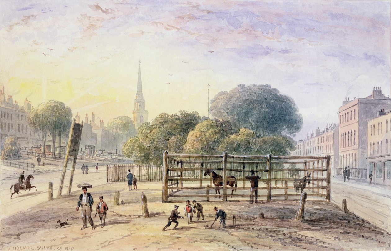 Ansicht von Islington Pound, 1850 von Thomas Hosmer Shepherd