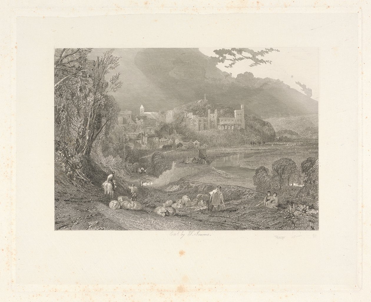 Arundel Castle und Stadt, Sussex von Thomas Jeavons