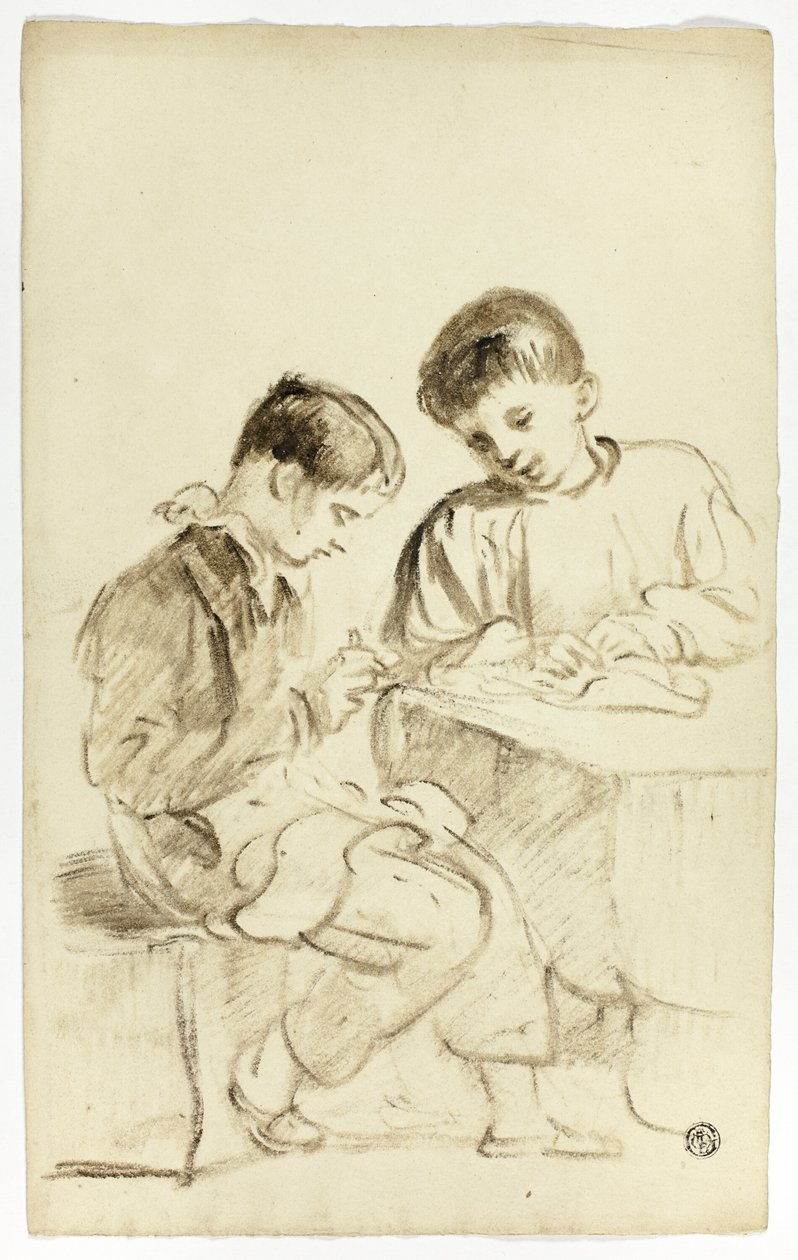 Zwei Schuljungen von Thomas Jones Barker