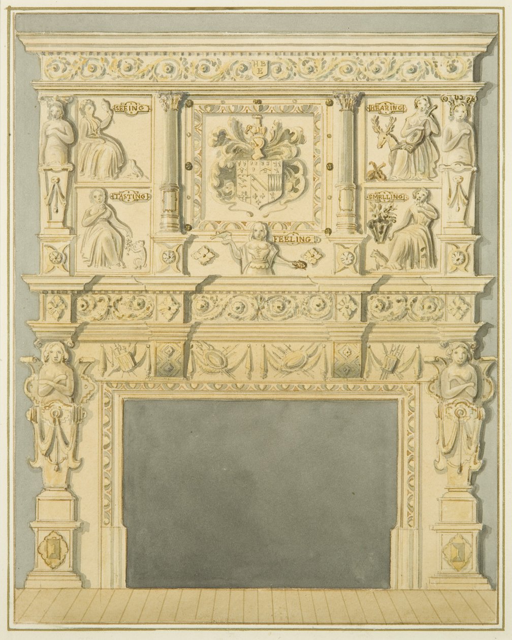 Kamin von Thomas Leeson the Elder Rowbotham