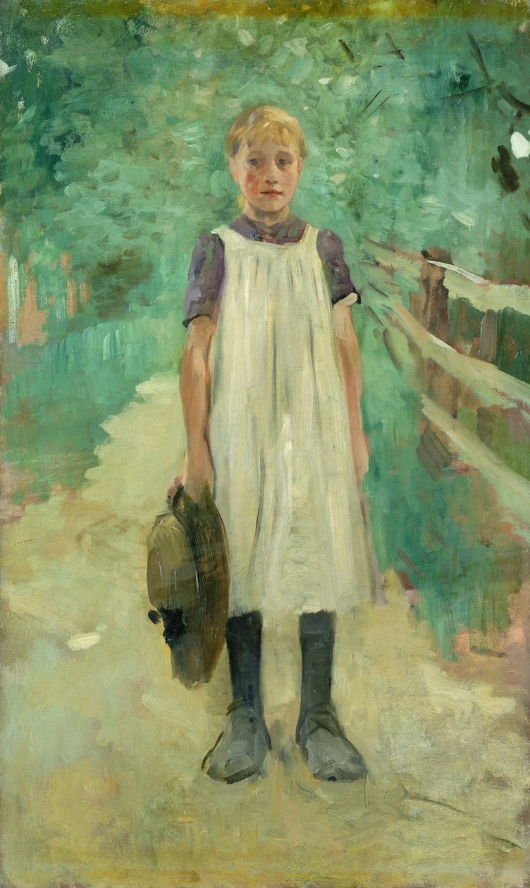 Ein Bauernmädchen, 1895 von Thomas Ludwig Herbst