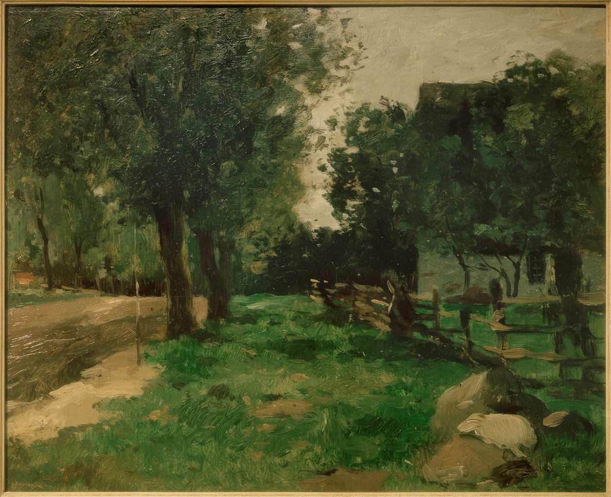 Dorfstraße von Thomas Ludwig Herbst
