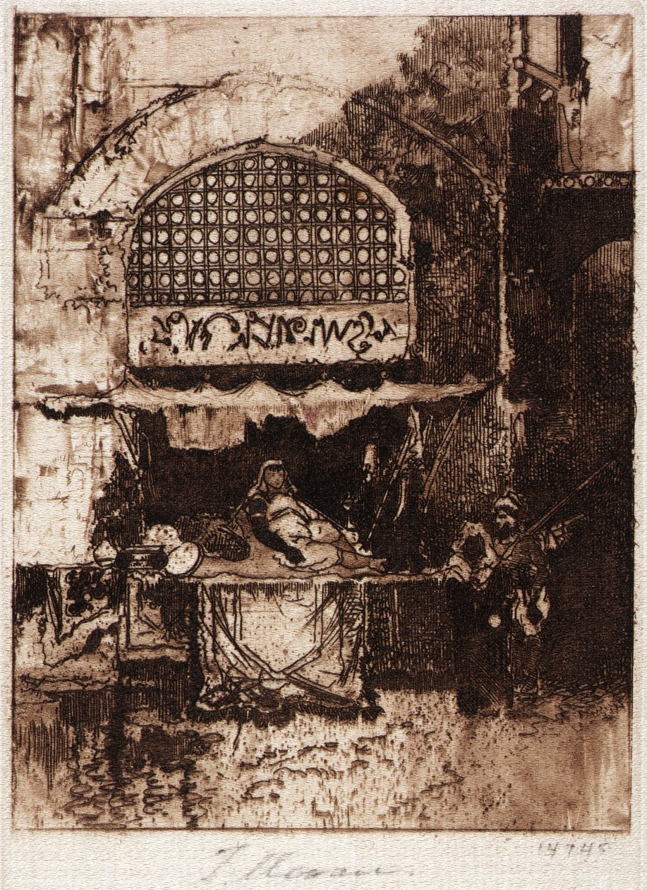 Ein Basar von Thomas Moran