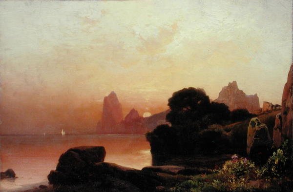 Eine Sommermorgenküste von Thomas Moran