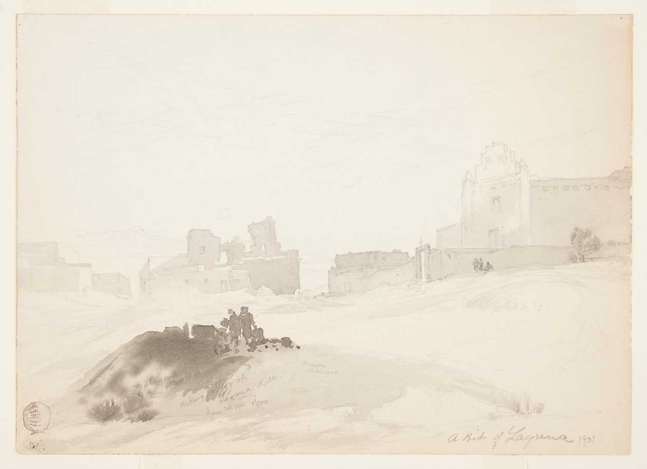 Töpfern in Laguna, New Mexico von Thomas Moran