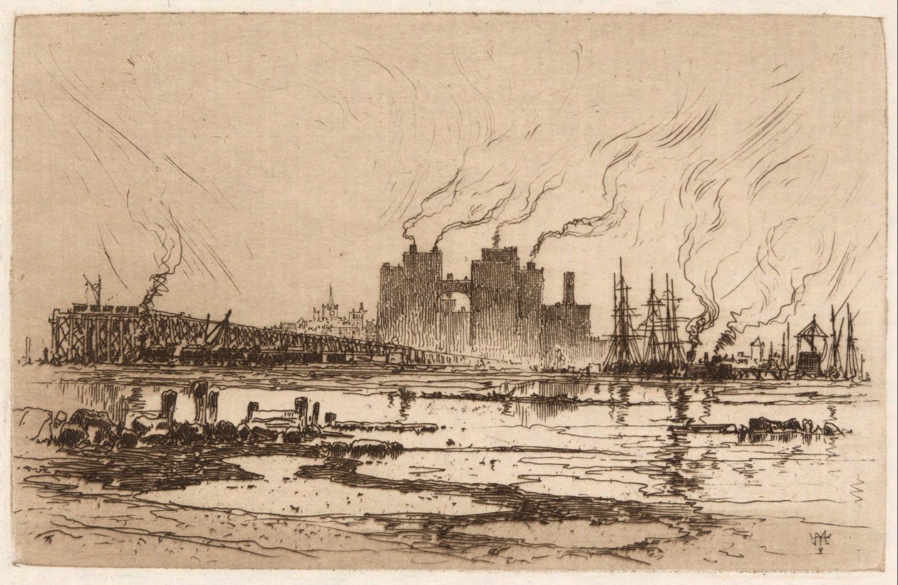 Communipaw, N.J. von Thomas Moran