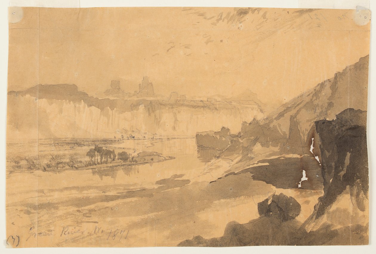 Grüner Fluss, Wyoming von Thomas Moran