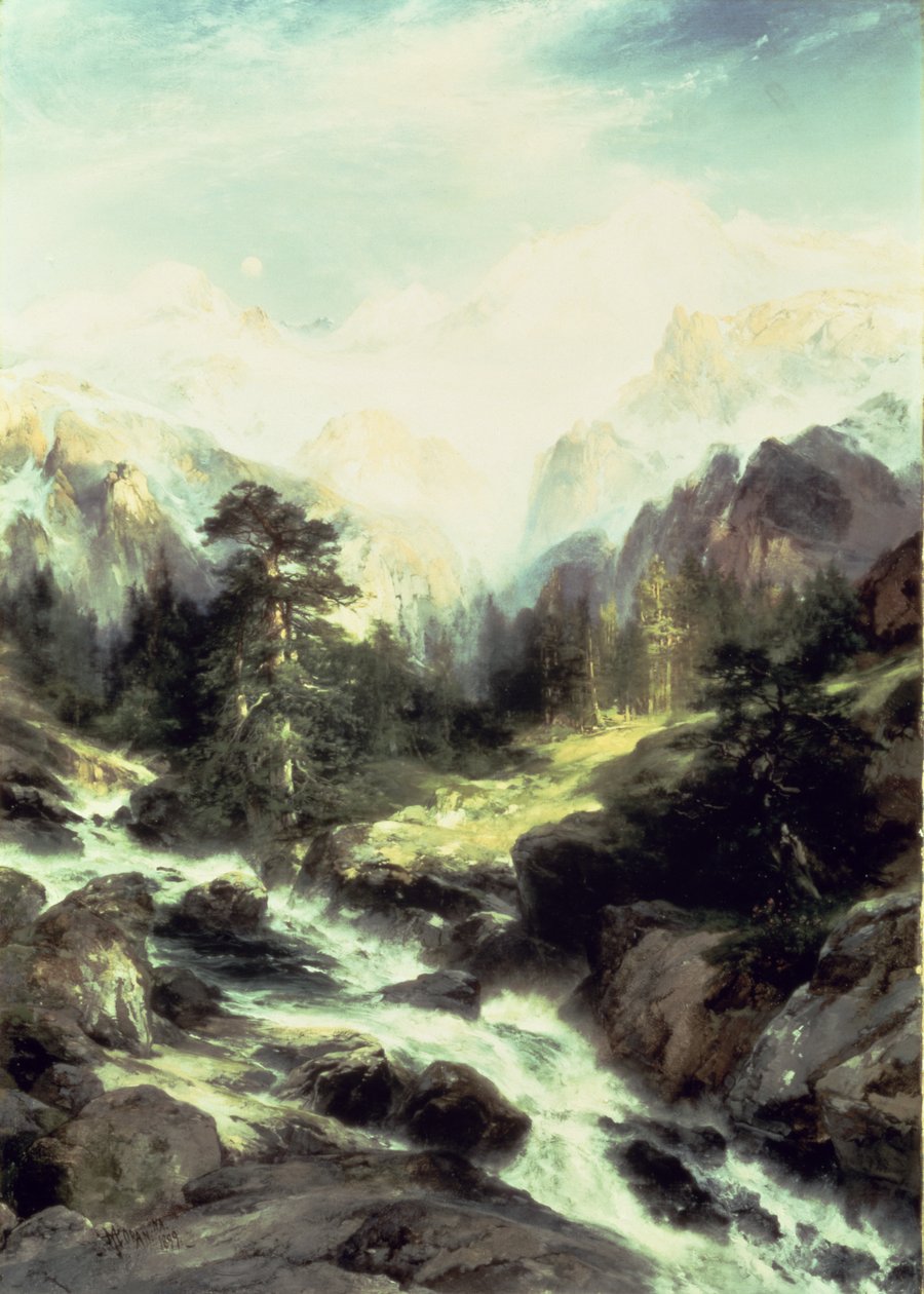 Im Teton-Gebirge von Thomas Moran