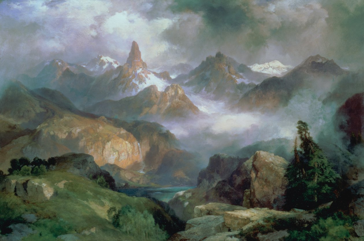 Index Peak, Yellowstone Nationalpark von Thomas Moran
