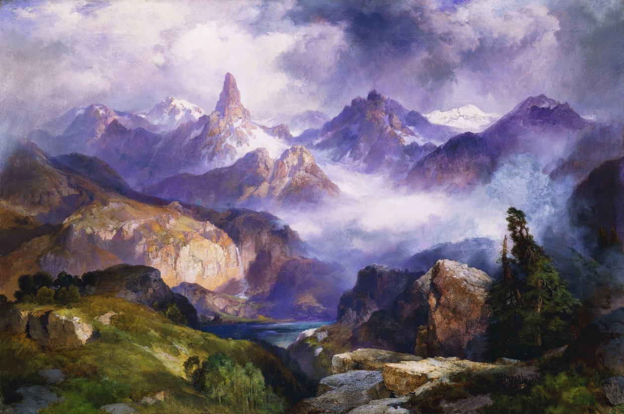 Index Peak, Yellowstone Nationalpark von Thomas Moran