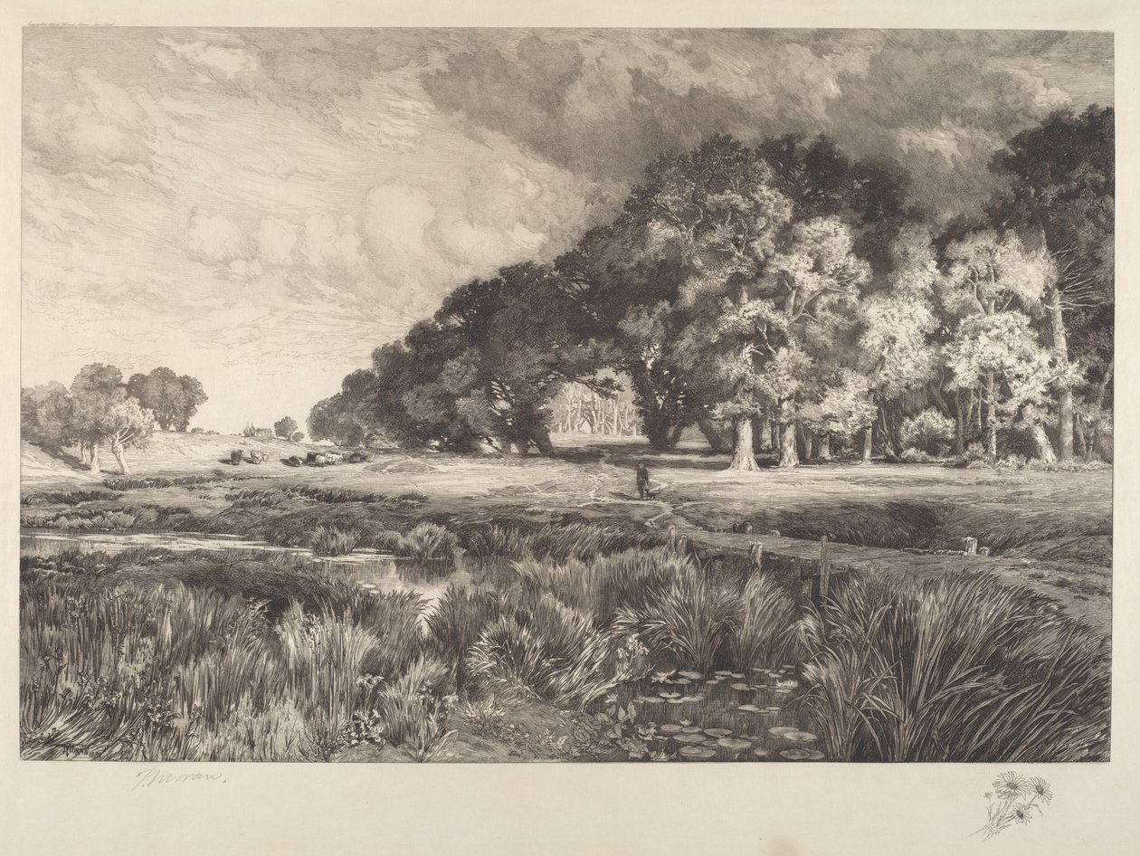 Landschaft von Long Island von Thomas Moran
