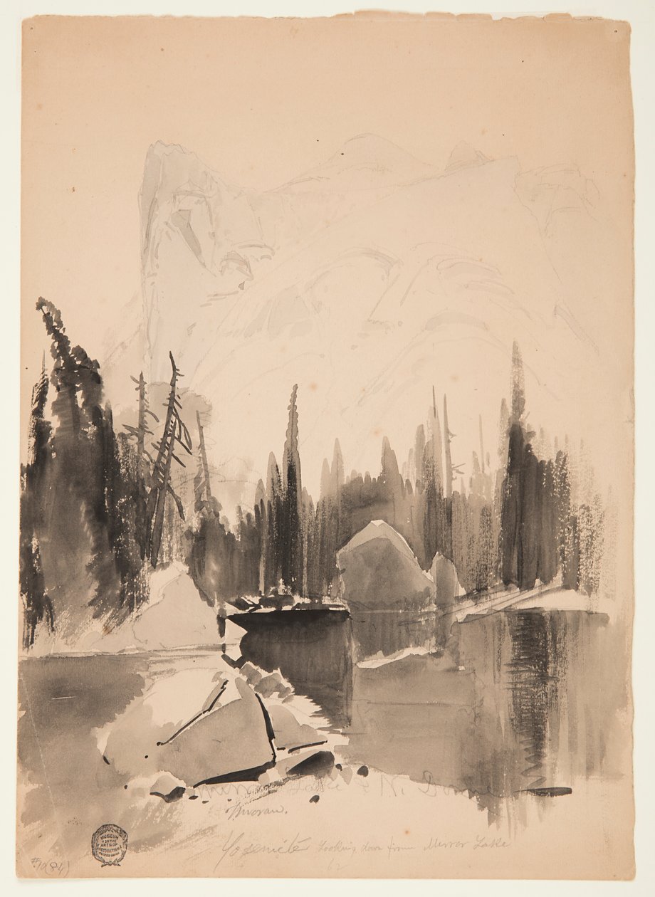 Mirror Lake, Yosemite von Thomas Moran