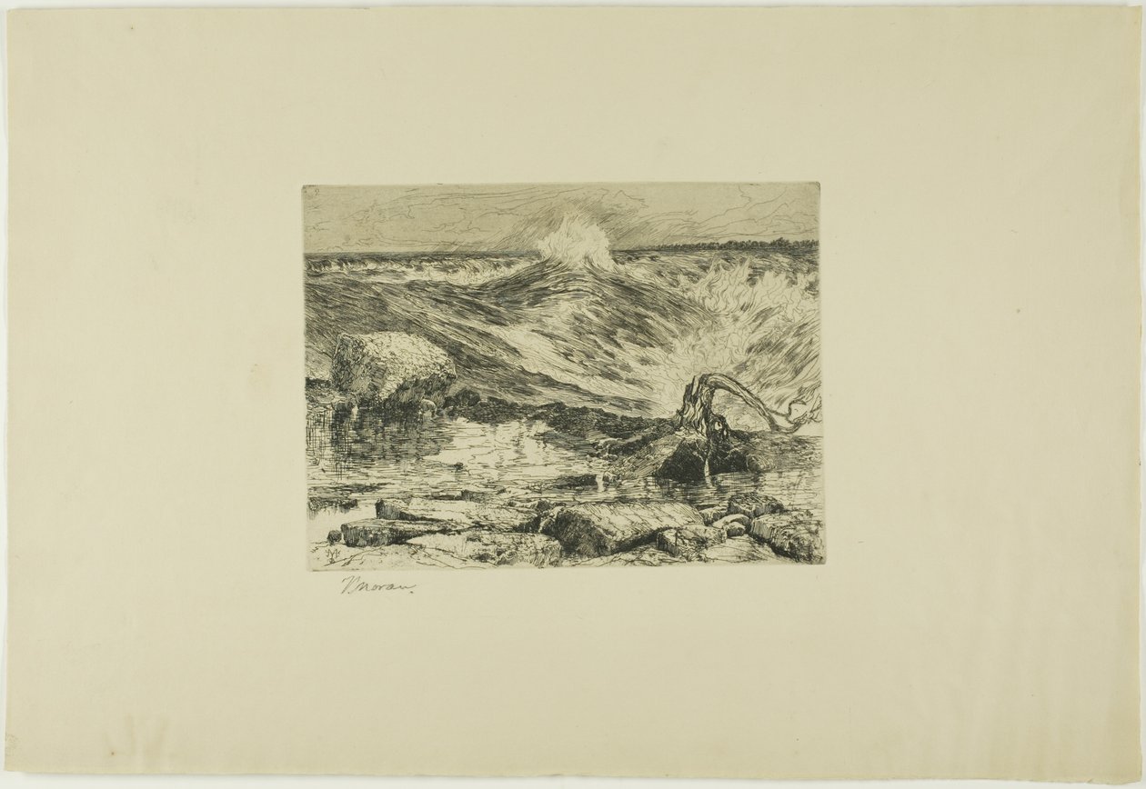 Die Stromschnellen oberhalb von Niagara von Thomas Moran