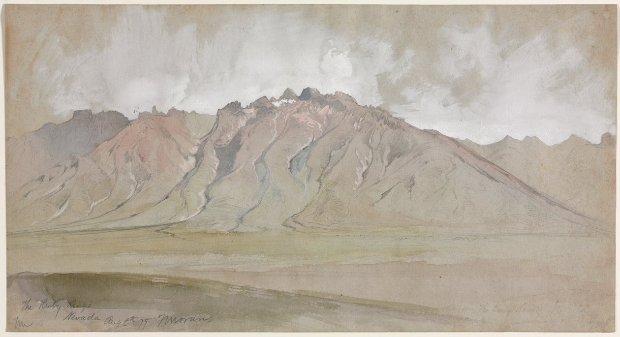 Die Ruby Range, Nevada von Thomas Moran