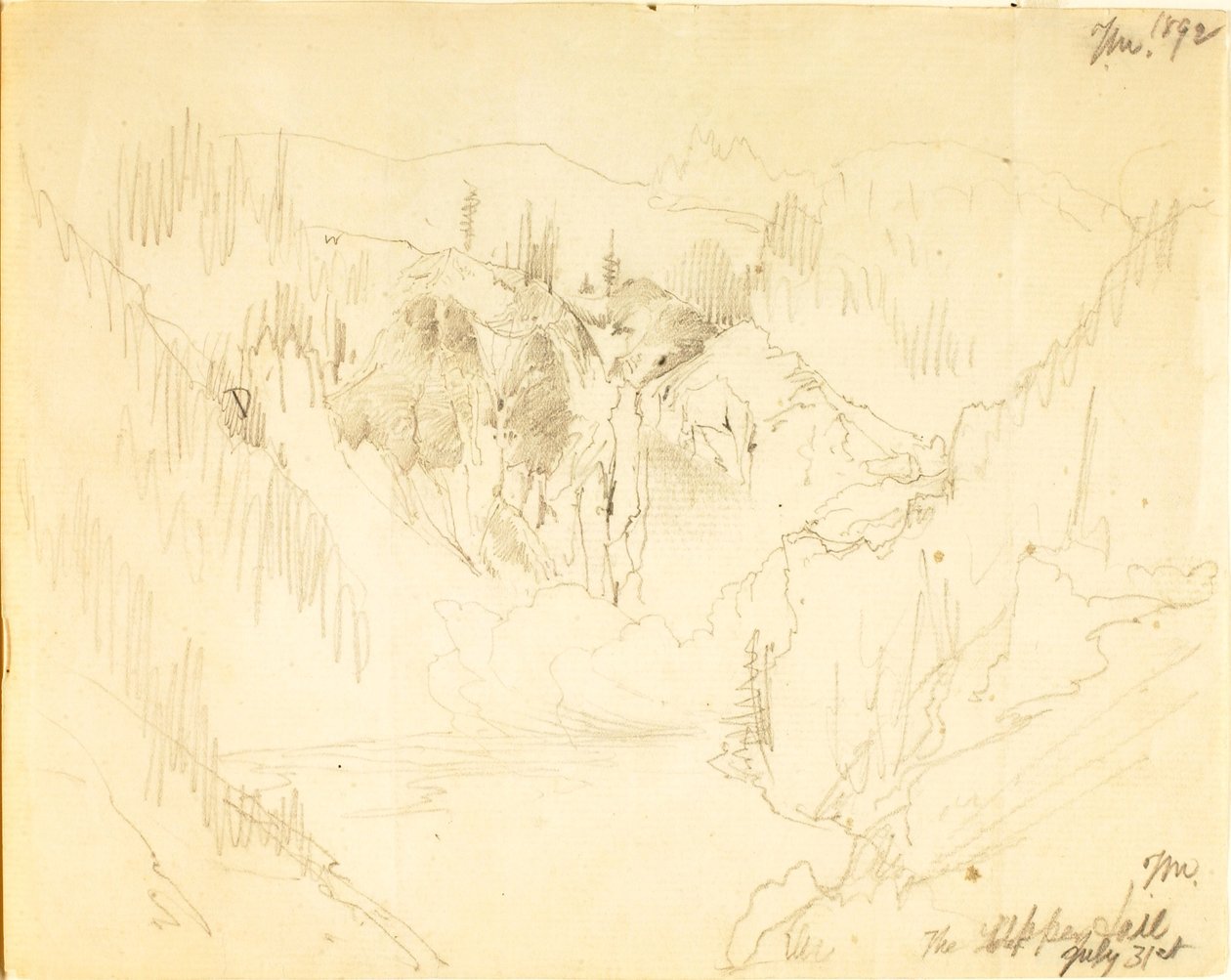 Der obere Fall von Thomas Moran
