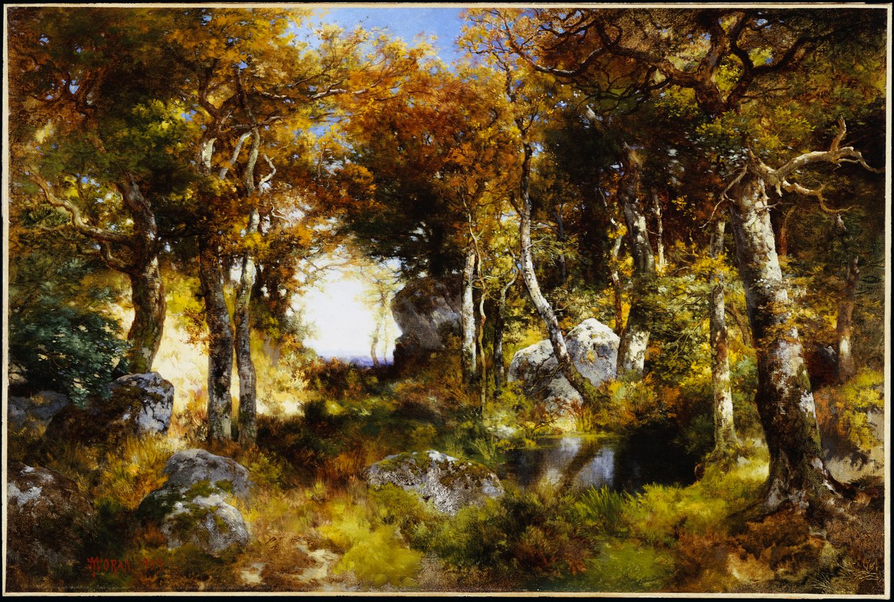 Der Waldteich, 1909 von Thomas Moran
