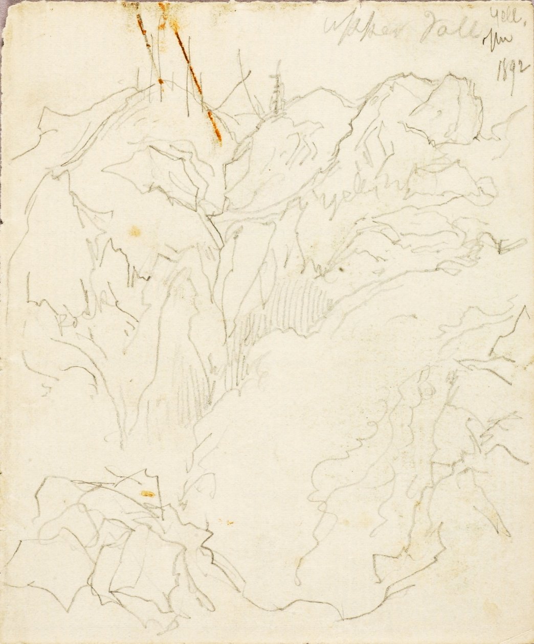 Obere Wasserfälle, Yellowstone von Thomas Moran