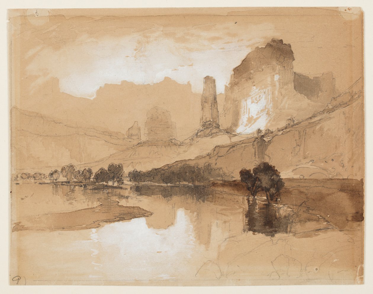Yellowstone unterhalb der Wasserfälle von Thomas Moran