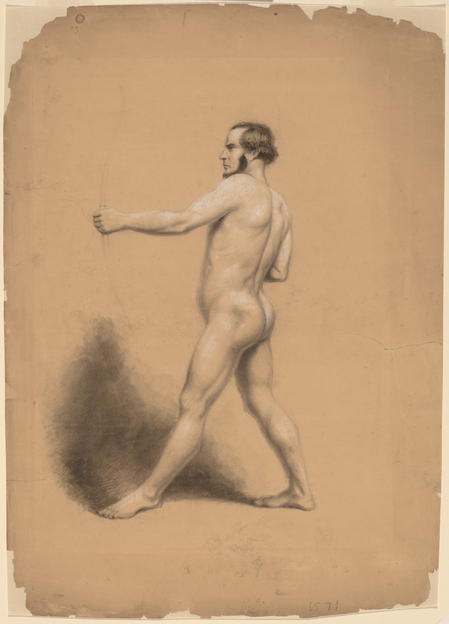 Bogenschütze, Aktstudie von Thomas Nast