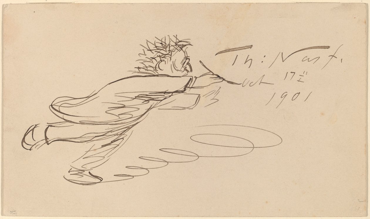 Signatur, "TH. Nast, 17. Okt. 1901" von Thomas Nast