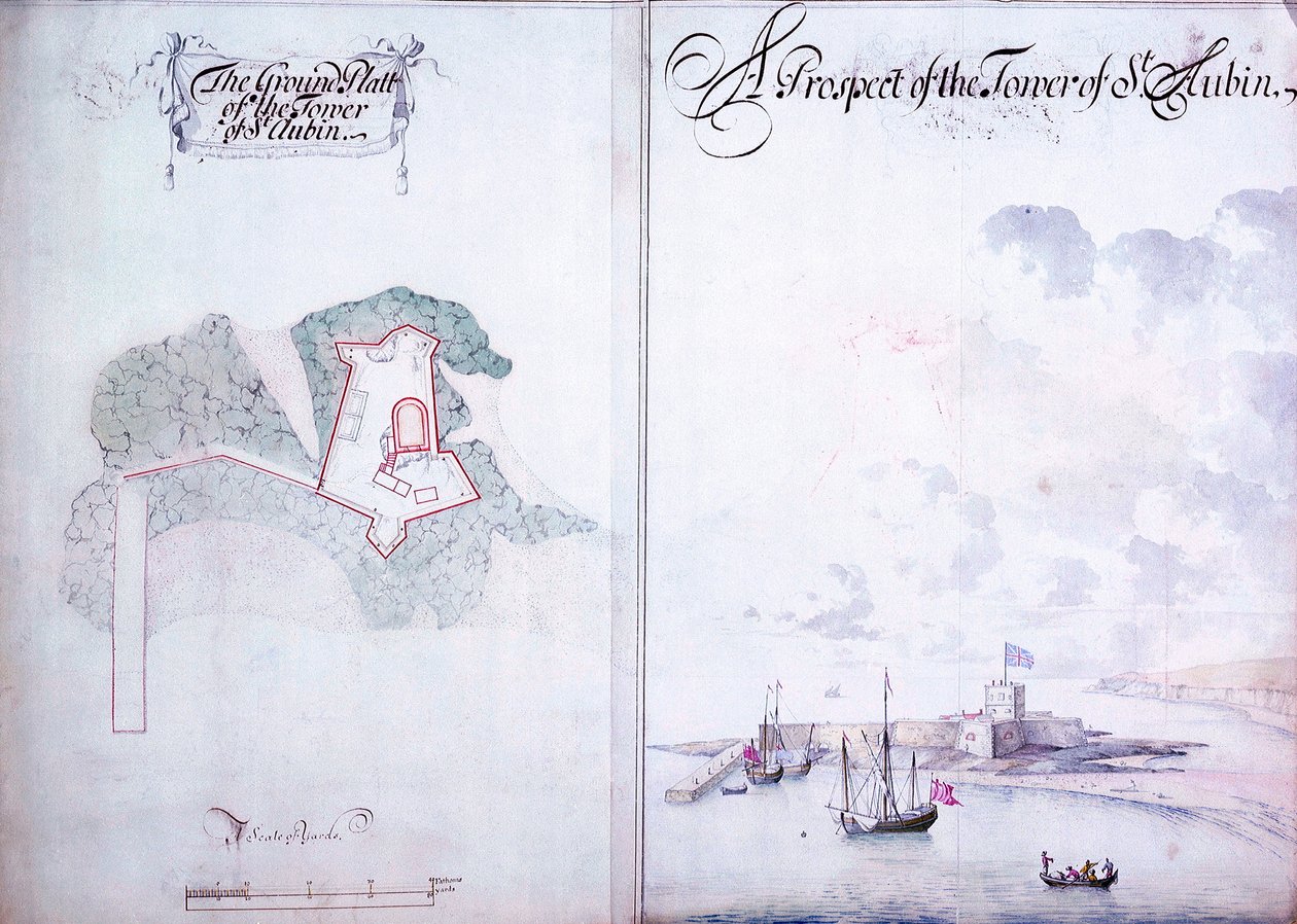 Der Turm von St. Aubin von Thomas Phillips
