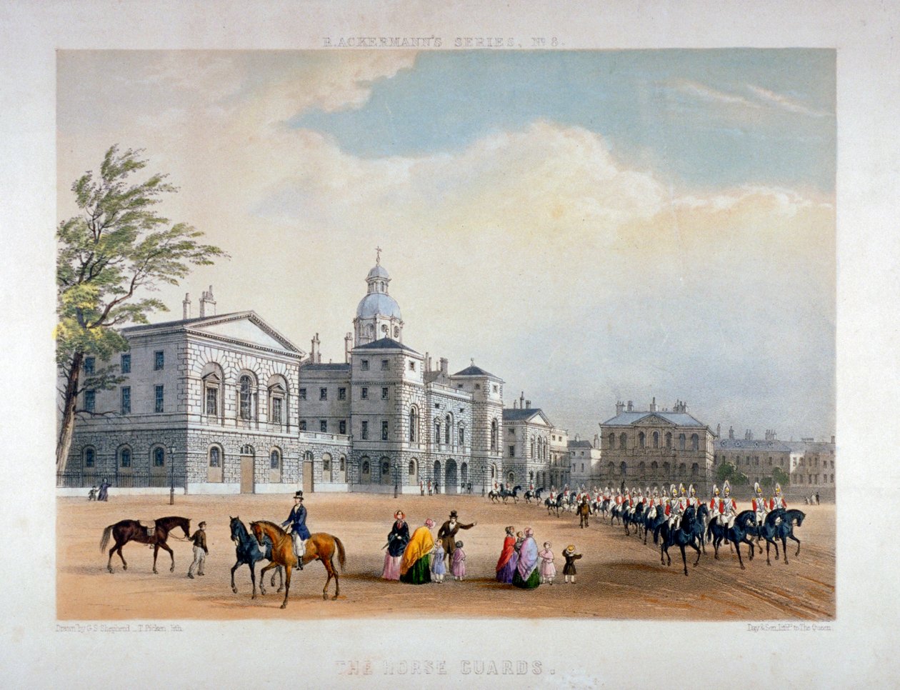 Horse Guards, Westminster, London, 1851 von Thomas Picken