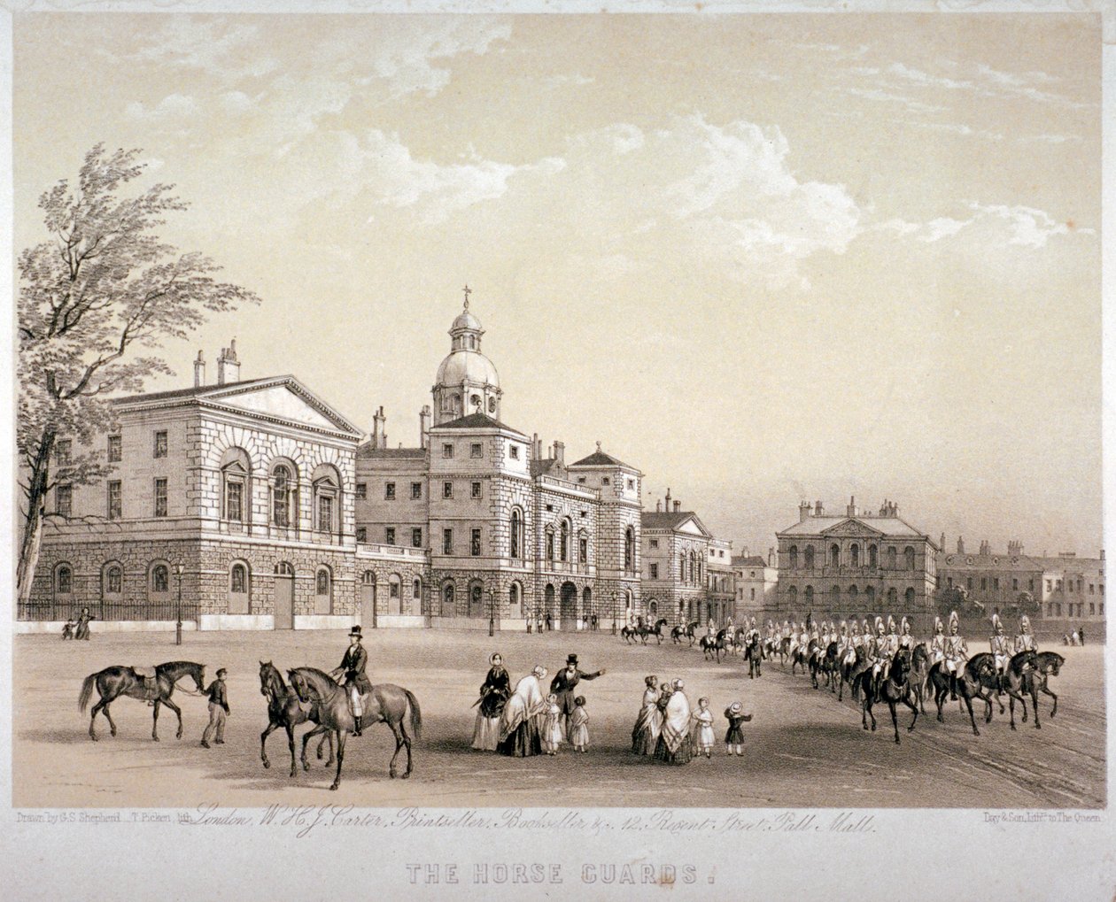 Horse Guards, Westminster, London von Thomas Picken
