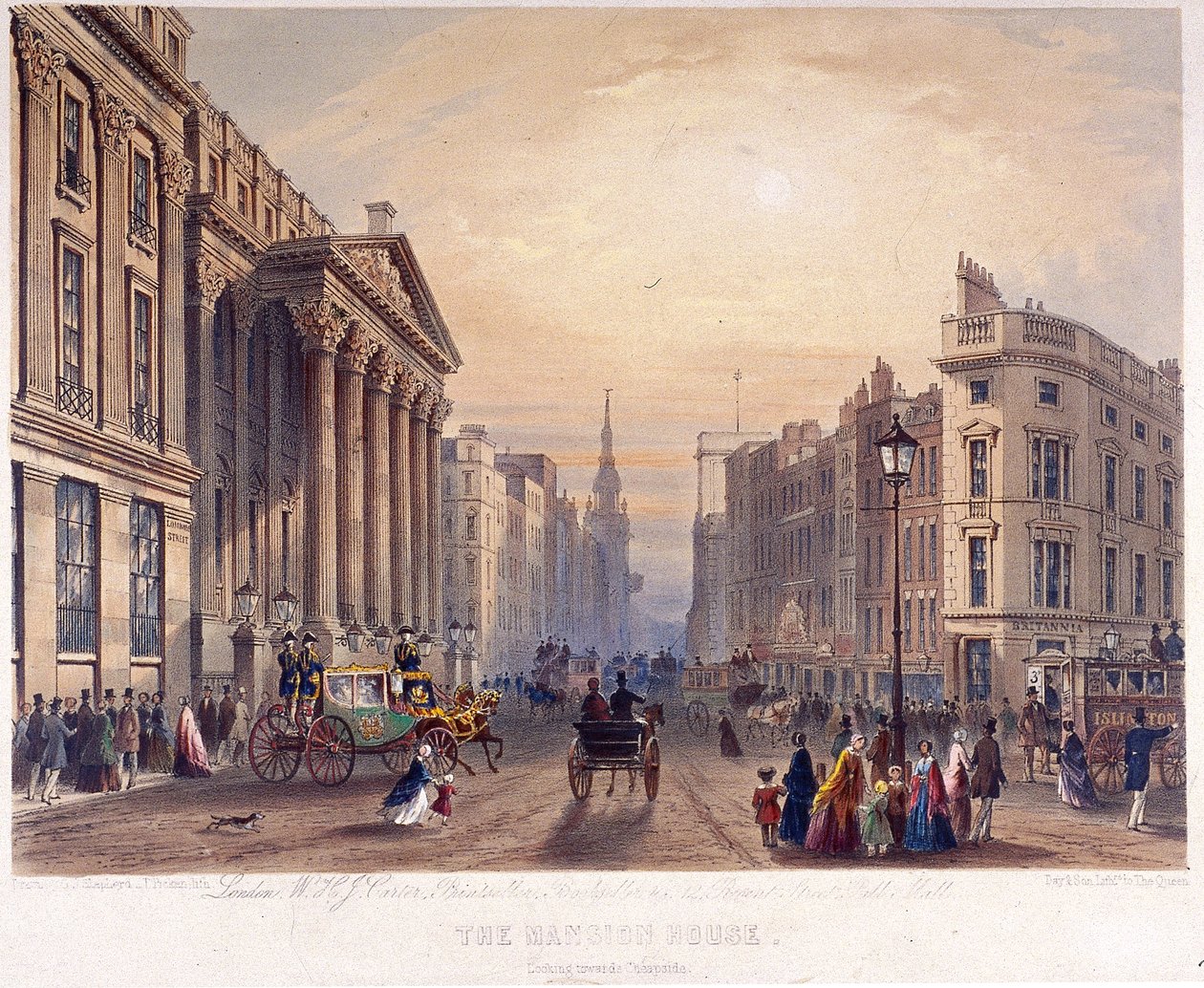 Mansion House Außenansicht, London von Thomas Picken
