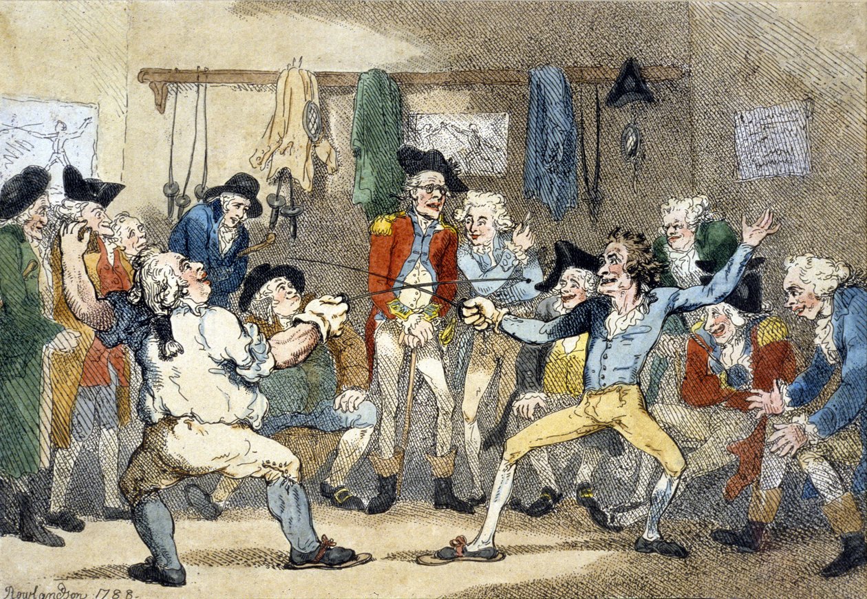 Ein Fechtkampf von Thomas Rowlandson