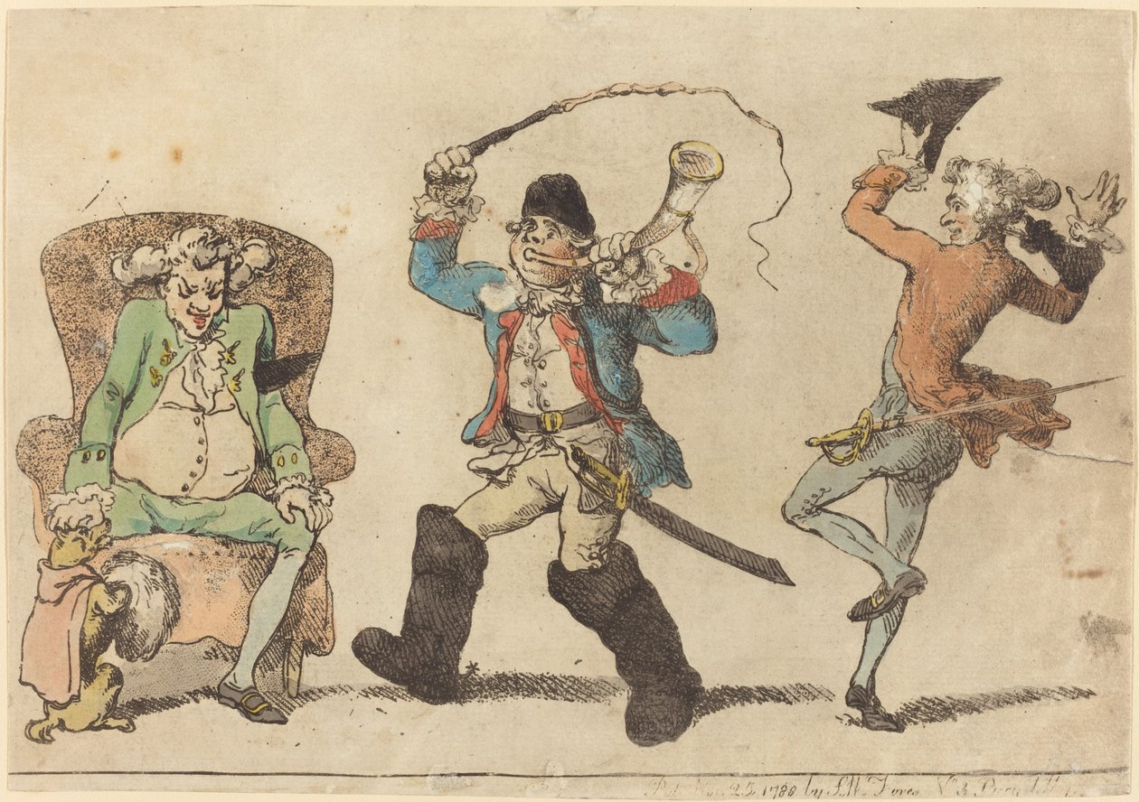 Ein Franzose im November von Thomas Rowlandson