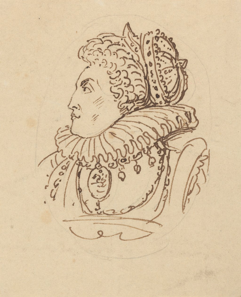 Albumzeichnung von Thomas Rowlandson