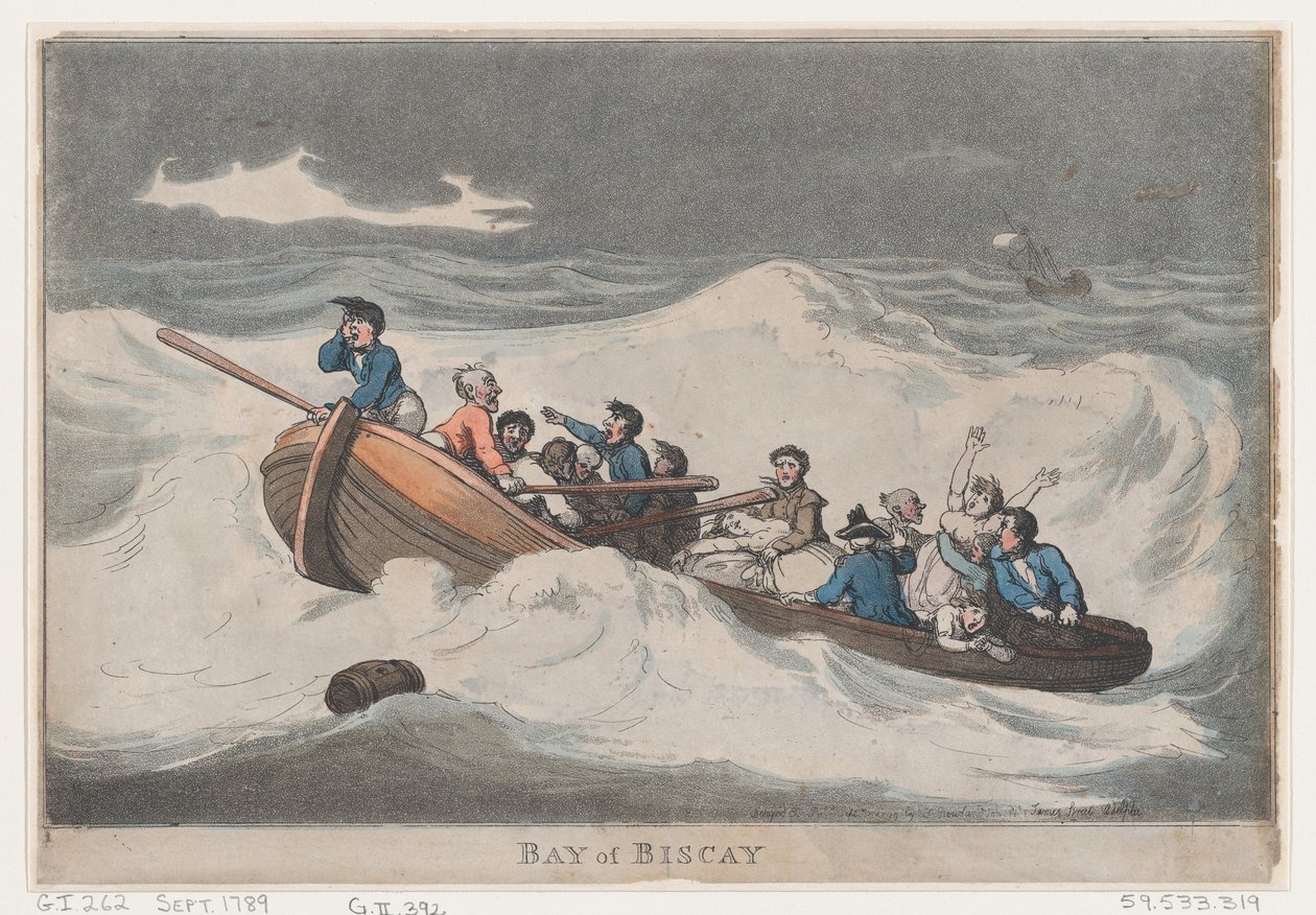 Biskaya, September 1789 von Thomas Rowlandson