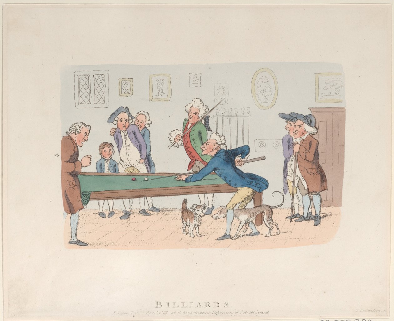 Billard von Thomas Rowlandson