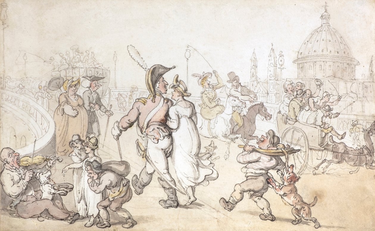Blackfriars Bridge von Thomas Rowlandson