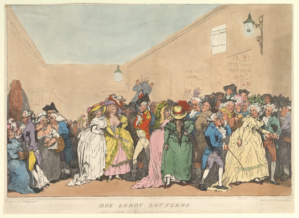 Box Lobby Loungers von Thomas Rowlandson