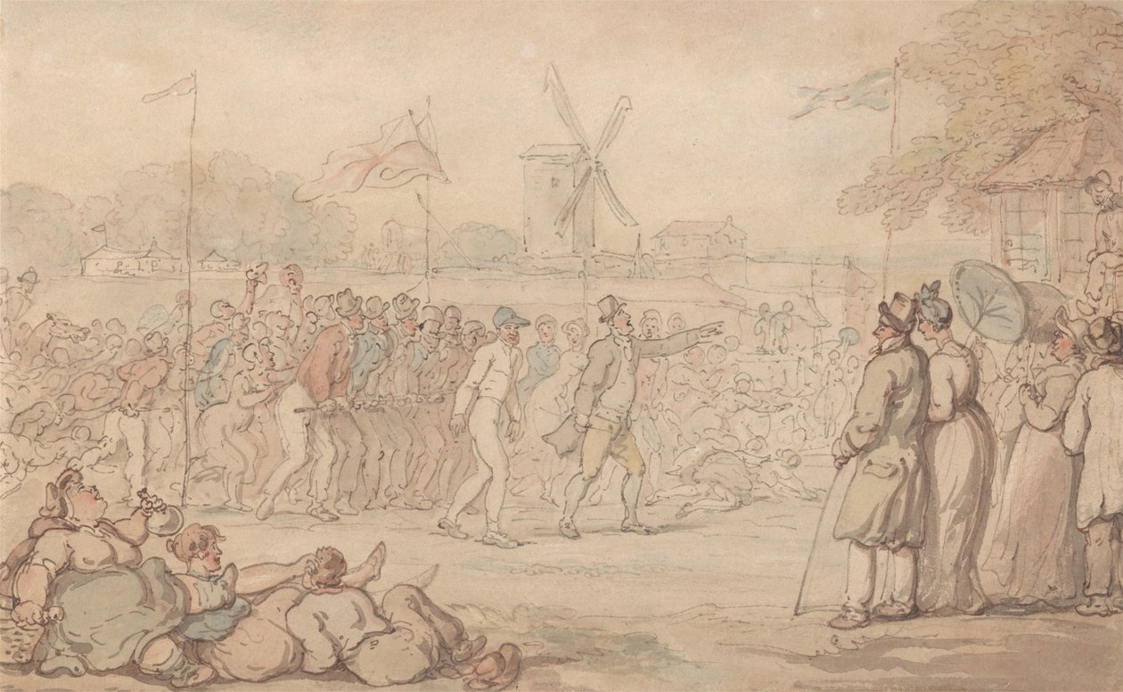 Captain Barclays Rallye-Match - Das Ziel von Thomas Rowlandson