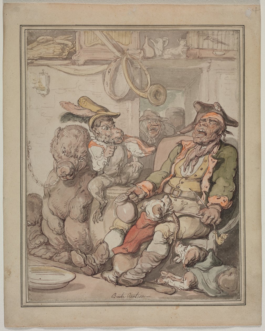 Vergleichende Anatomie Studie von Thomas Rowlandson