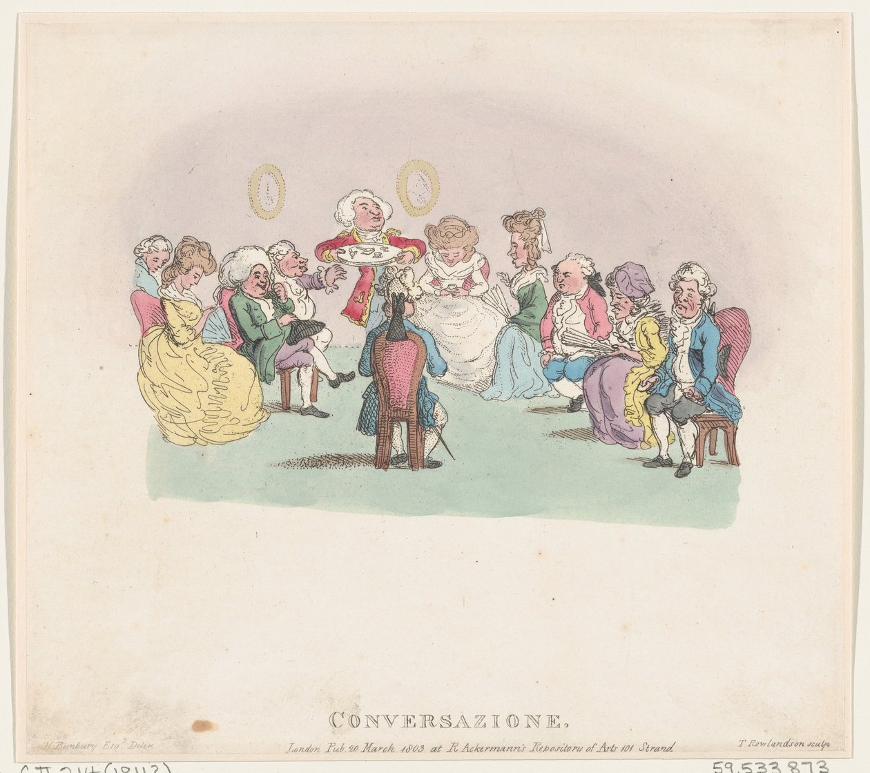 Konversation, 20. März 1803 von Thomas Rowlandson
