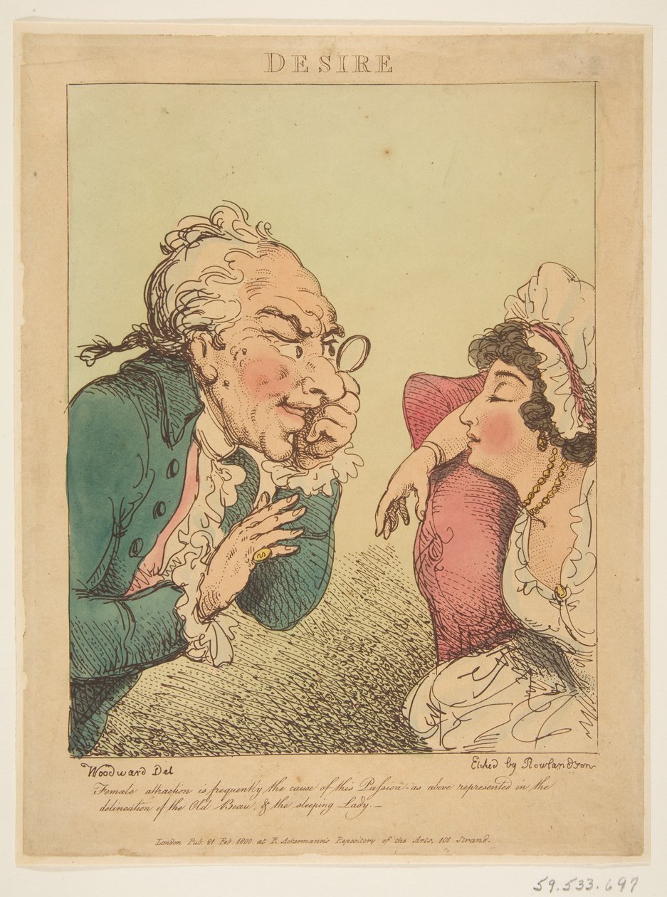 Verlangen, 21. Februar 1800 von Thomas Rowlandson
