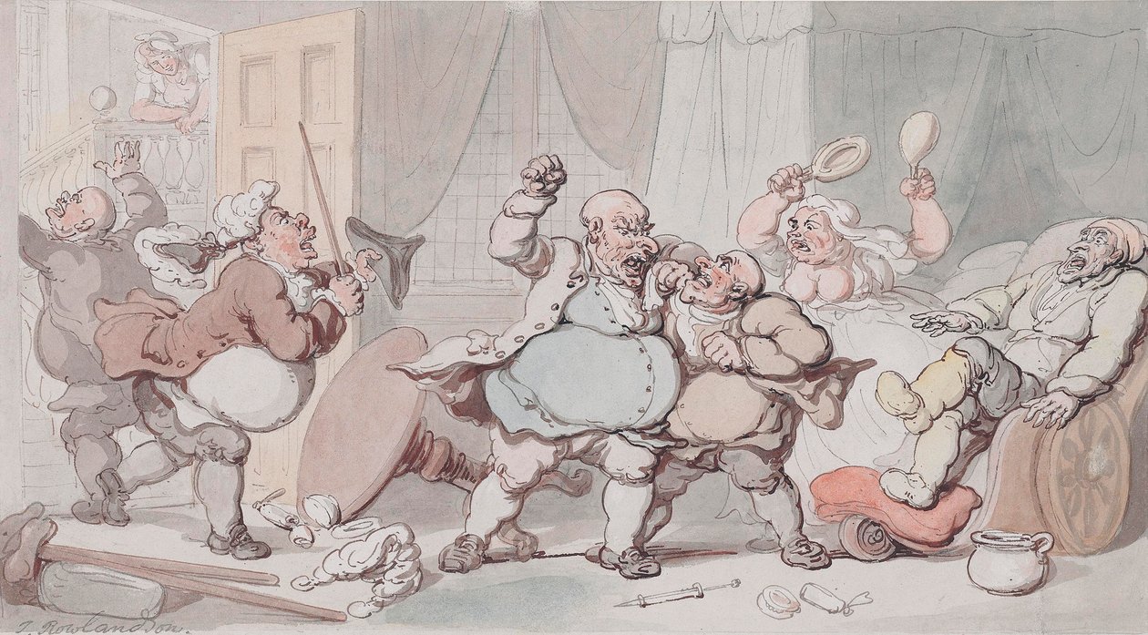 Ärzte sind uneinig von Thomas Rowlandson