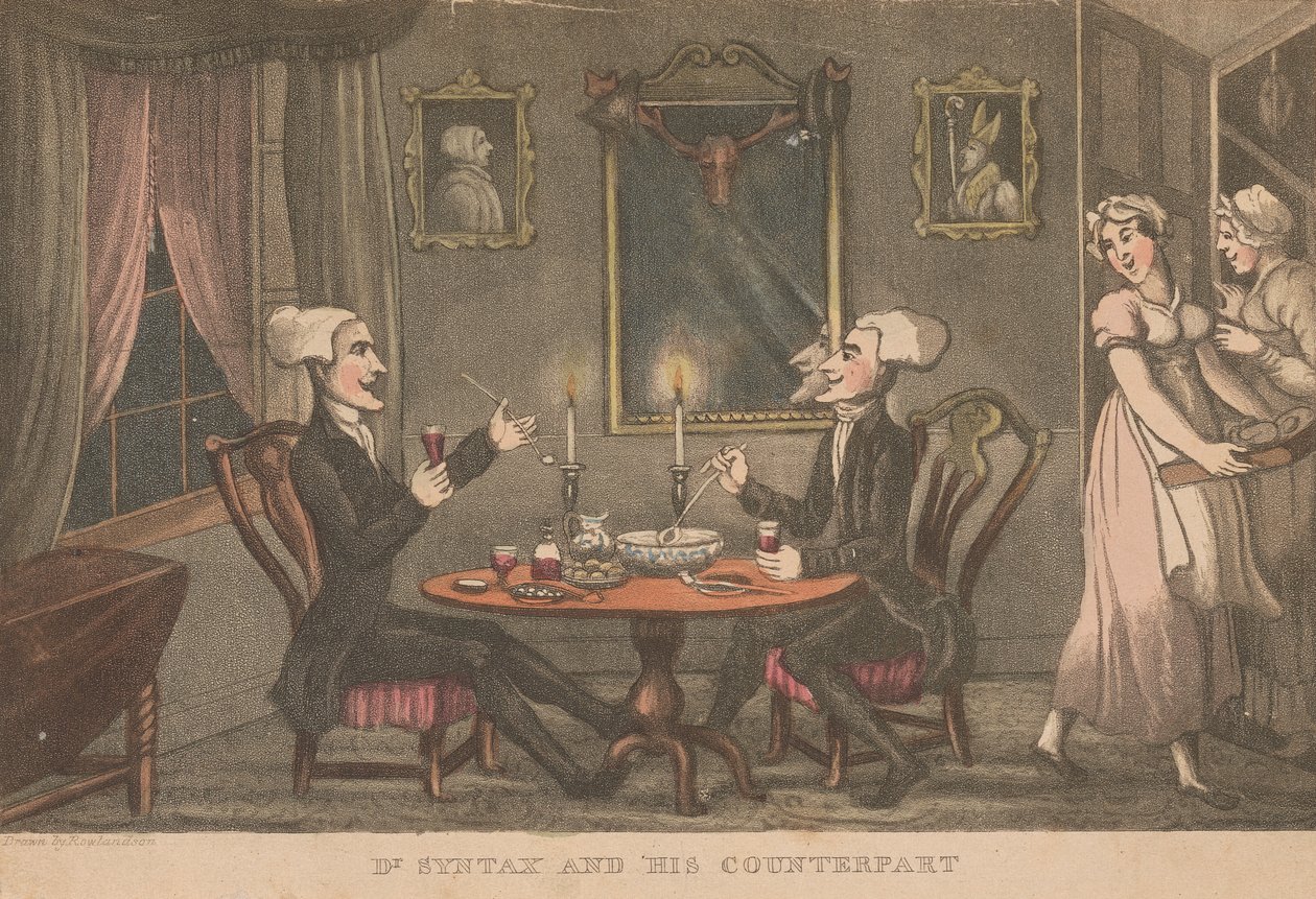Dr. Syntax und sein Gegenstück von Thomas Rowlandson
