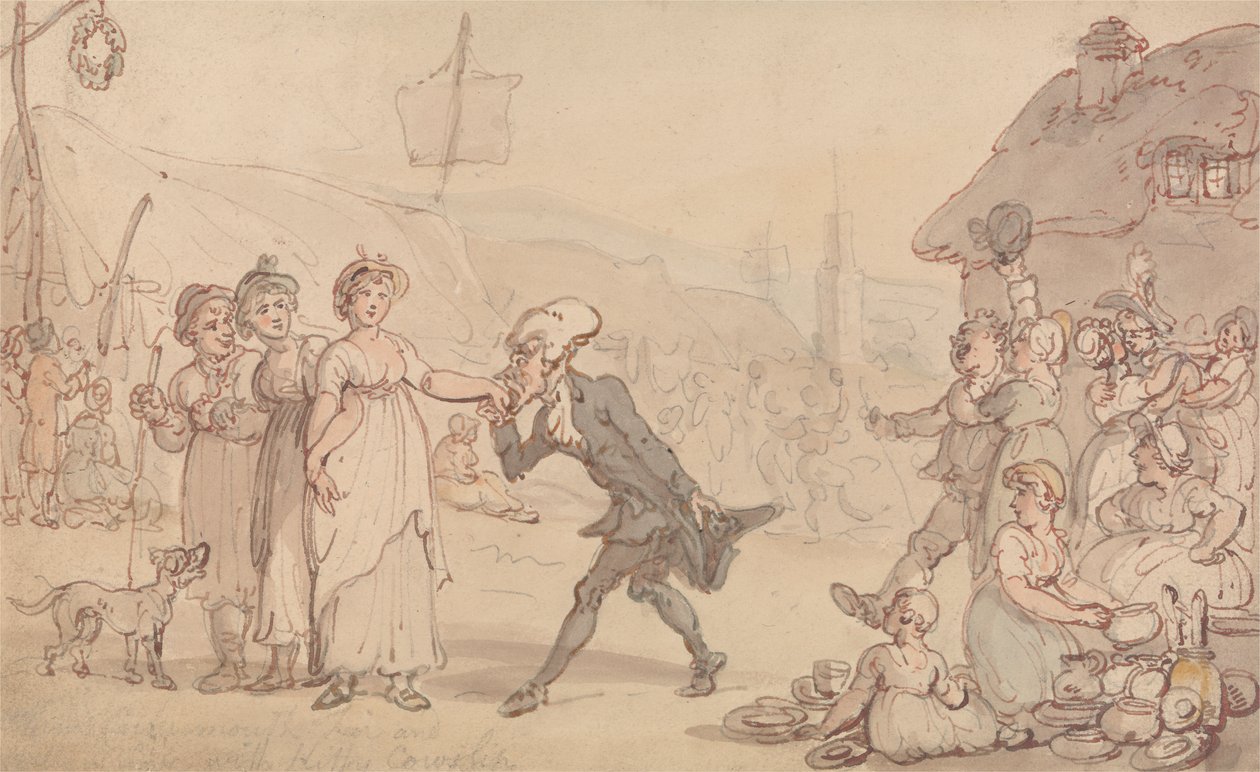Dr. Syntax mit Kitty Cowslip von Thomas Rowlandson