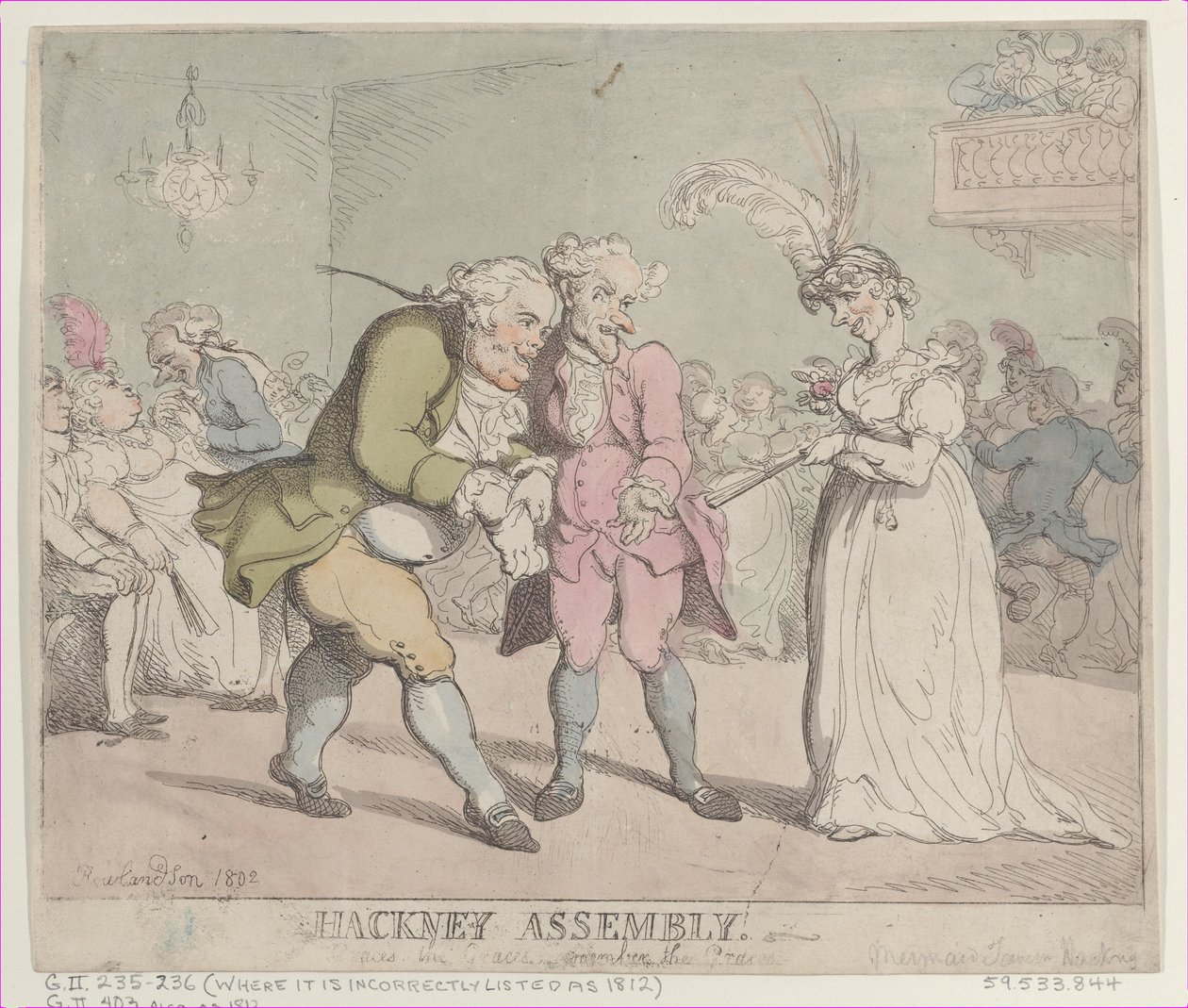 Hackney-Versammlung von Thomas Rowlandson