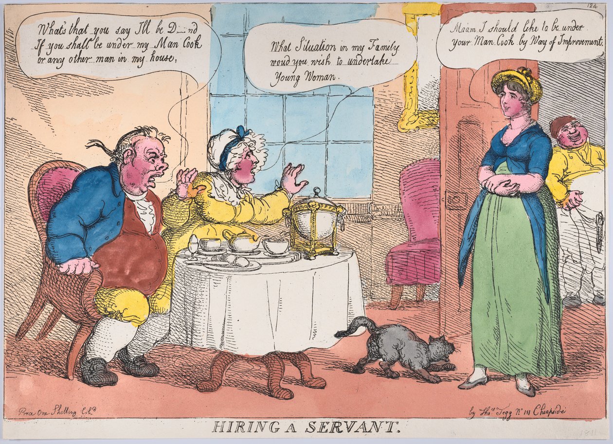 Einen Diener einstellen von Thomas Rowlandson